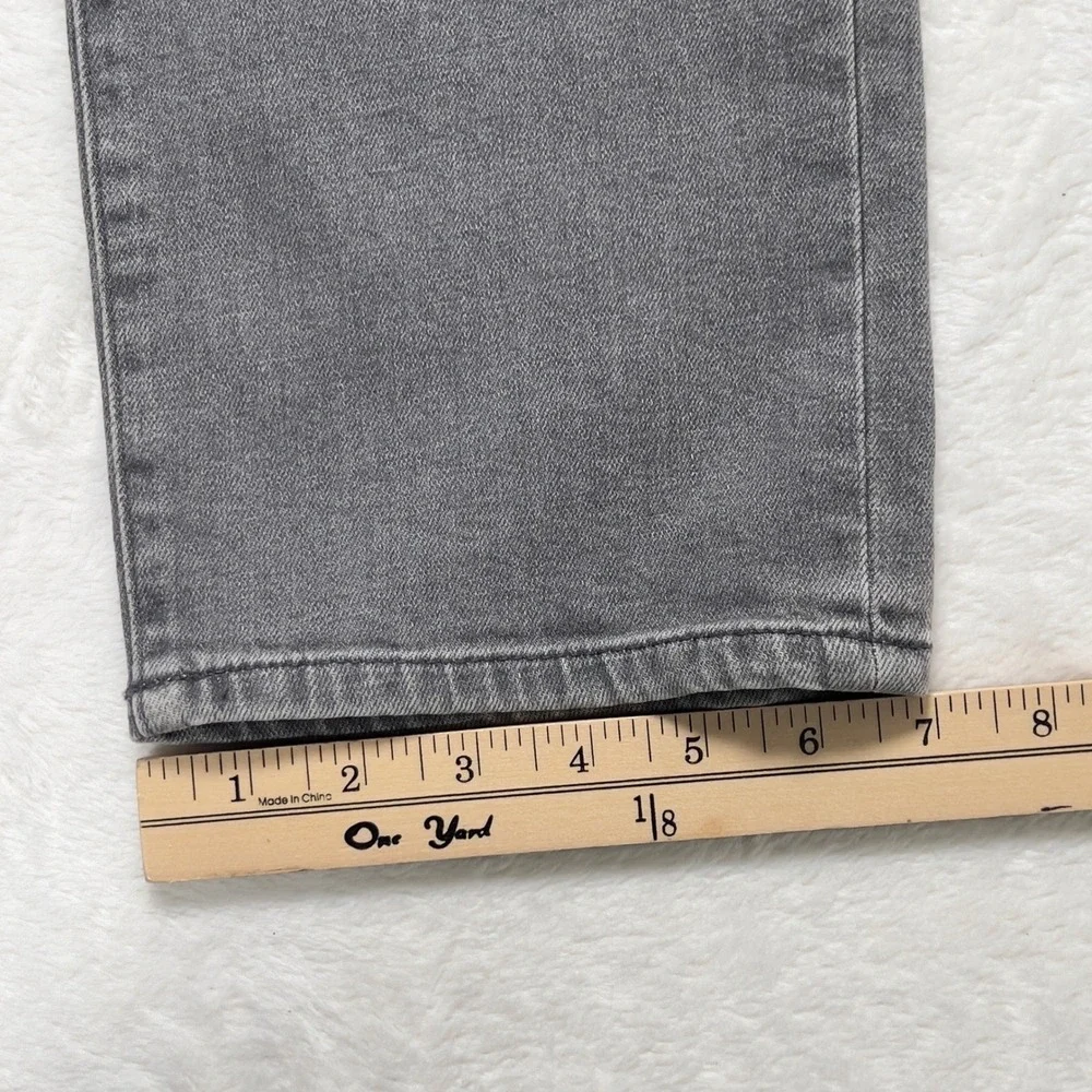 Peter Millar Straight Leg Jeans‎ Mens Sz 34x33 Gray Denim Pants 5 Pocket Stretch